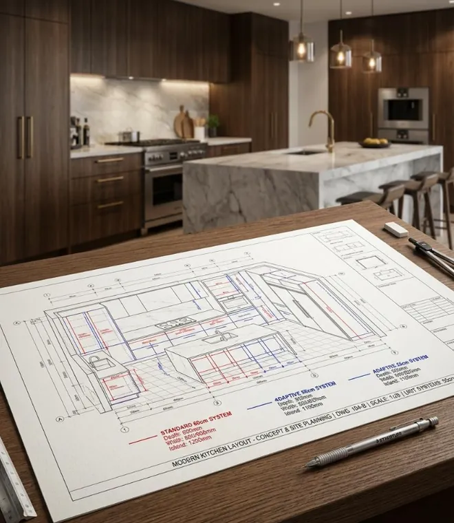 Imagen ilustrativa de la planificación de un mueble a medida